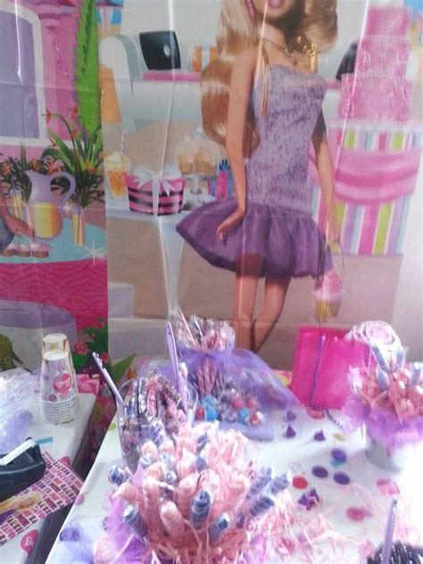 Barbie Party Candy Buffet Pink And Purple So Excited My Frist Paid