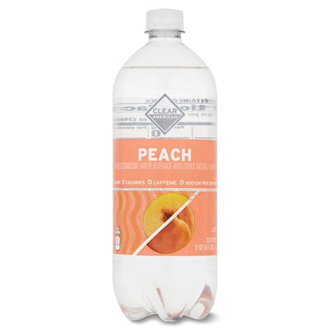 Clear American Peach Sparkling Water 338 Fl Oz