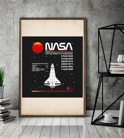 Rocket To Mars Poster Nasa Fans Poster Nasa Ship Poster Etsy