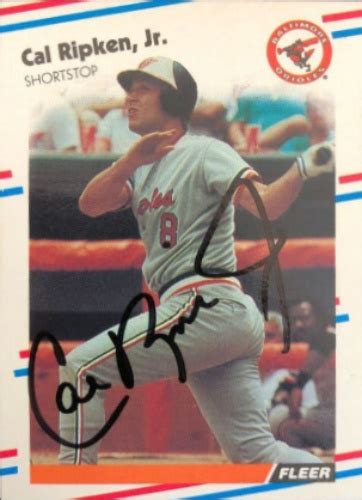 Cal Ripken Autographs And Memorabilia Sports Baseball