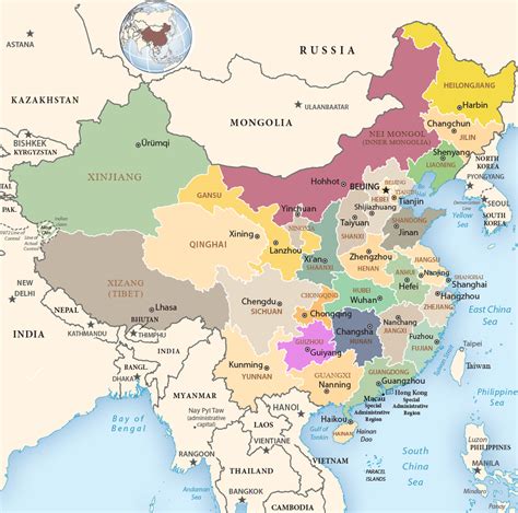Political Map Of China In English Map Of World 64216 Hot Sex Picture