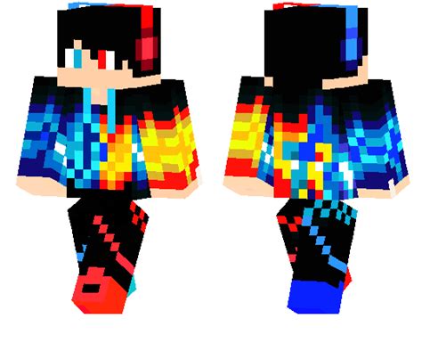 Red And Blue Boy Minecraft Pe Skins