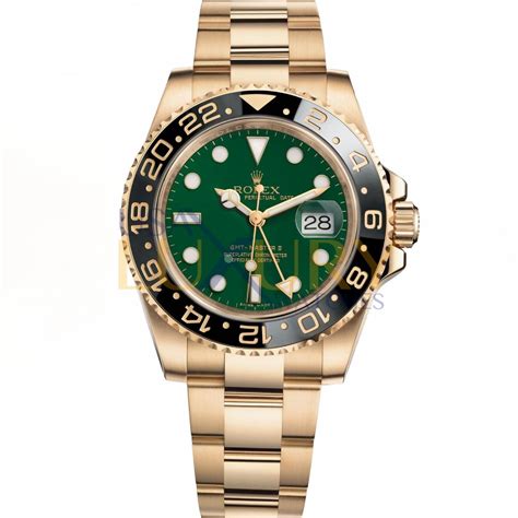 Rolex Gmt Master Ii 116718 18k Yellow Gold Green Dial Luxury Watches Usa