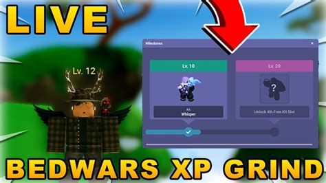 🔴 Roblox Bedwars Season 7 Battle Pass Grinding Level 50 And Max Player