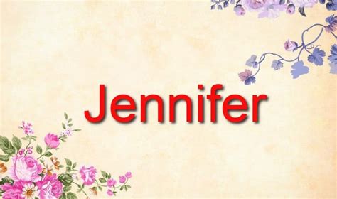 Significado De Jennifer 👩nombres De Mujer