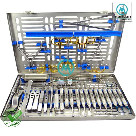 33pcs Advanced Dental Implant Surgery Kit Implantology Oral Surgery Kit Merican Impex