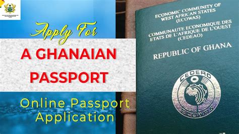 How To Apply For A Ghanaian Passport Online Application Youtube
