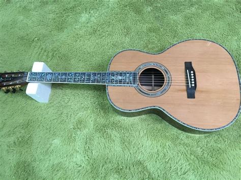 000 Style Acoustic Guitarabalone Inlays Ebony Fingerboard Classic Ooo