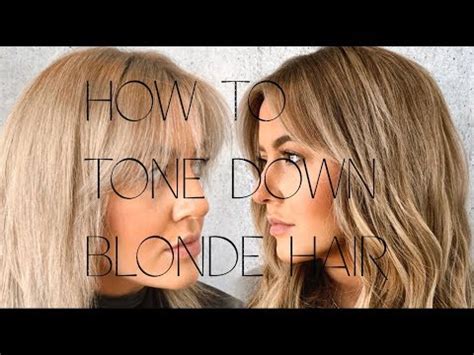 If your hair is bleached in the salon, though, your colorist should use a toner immediately after for the best results. HOW TO TONE DOWN BLONDE HAIR - YouTube