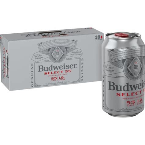 Budweiser Select 55 Light Beer 18 Pk 12 Fl Oz King Soopers