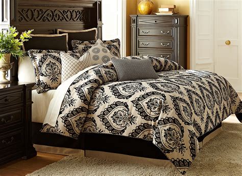 Save on comforter sets at jcpenney®. Michael Amini 10 Piece Equinox Comforter Set King Black ...