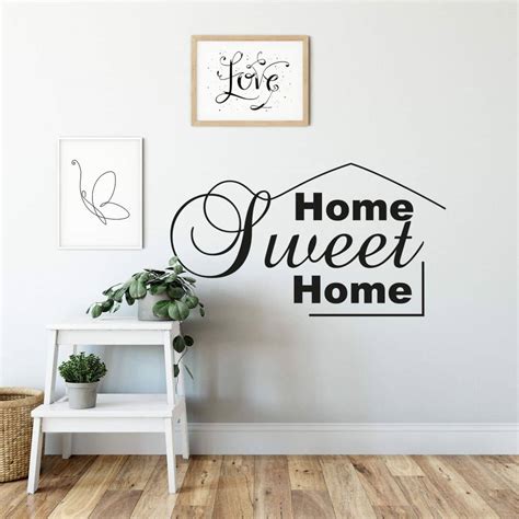Sticker Mural Home Sweet Home 8 Wall Artfr