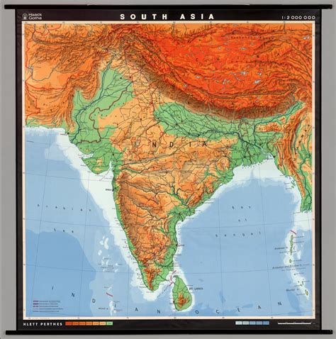 Physical Map Of South West Asia