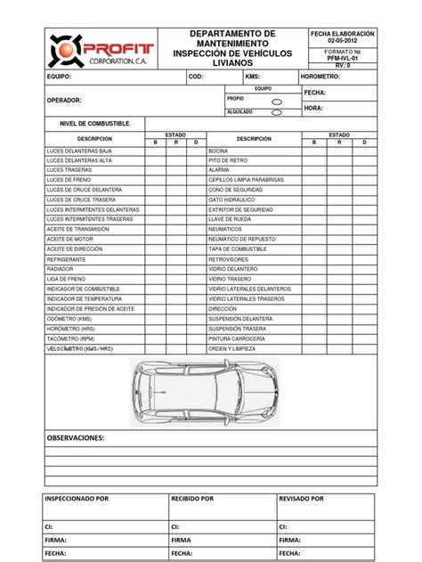 An Invoice Form For A Car Dealership