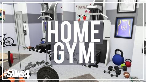The Sims 4 Room Build Home Gym Cc Links Youtube