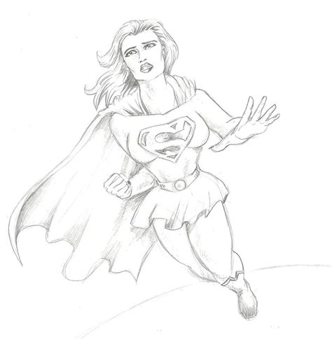 Supergirl Pencil By Kleinaar On Deviantart