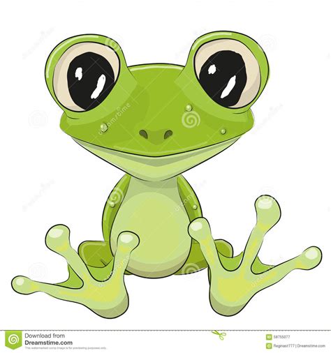 Cartoon Frog Stock Vector Illustration Of Hello Ideas