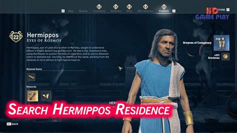 Assassin S Creed Odyssey Finding Clues Hermippos A Cult Member