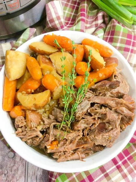 This instant pot pork roast is super juicy, tender and flavorful. Instant Pot Pot Roast With Potatoes - Baking Beauty