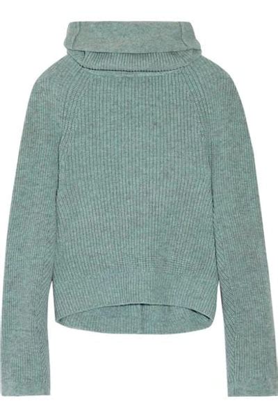 Toga Ribbed Wool Turtleneck Sweater Modesens