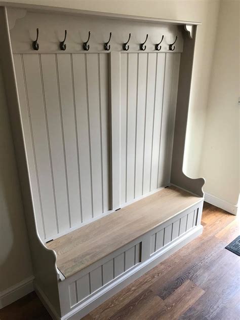 Tall Oak Monks Bench With Coat Hooks 5ft Wide In 2020 Monks Bench