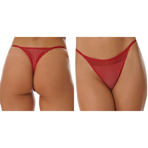 Womens Mesh Sheer Underwear Micro G String Thongs T Back Panties Sexy