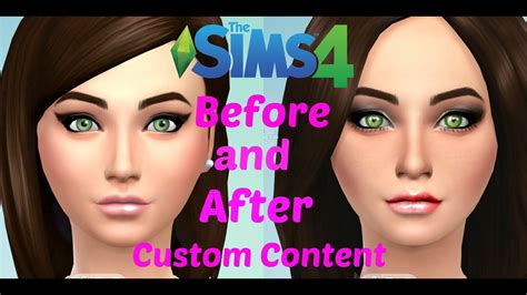 The Sims 4 Create A Sim Before And After Custom Content 3 Youtube