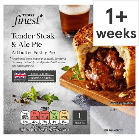 Tesco Finest Steak And Ale Pie 250g Tesco Groceries