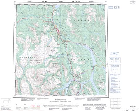 Printable Topographic Map Of Whitehorse 105d Yk Free Printable Topo