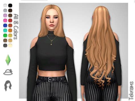 Tekrisims Princess Sims Hair Sims Clothing Sims