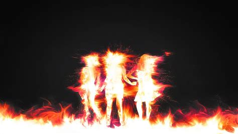 3d Fire Girls Amazing Flame Effect Hd Wallpapers Epic Desktop Backgrounds