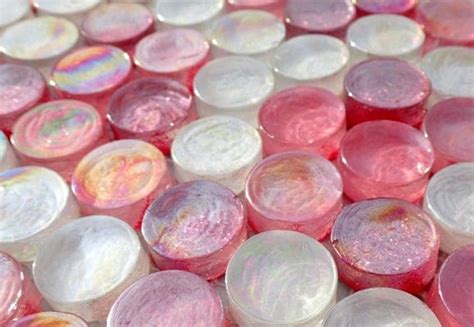 Pretty In Pink Glass Tiles Round Crystal Mosaic Tiles In