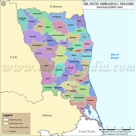 Sri Potti Sriramulu Nellore Tehsil Map
