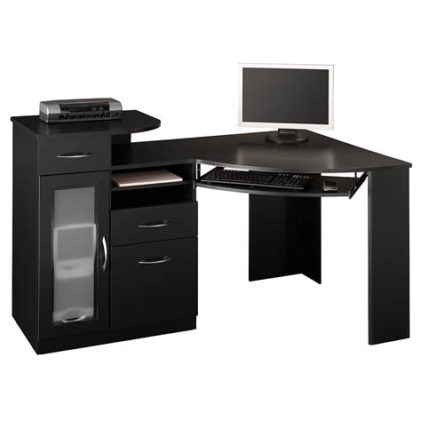 Classic And Modern Black Computer Desk Designs For Elegant