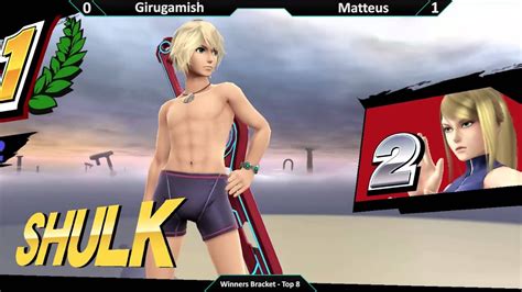 Smash Glory Girugamish Zero Suit Samus Vs Matteus Shulk Top