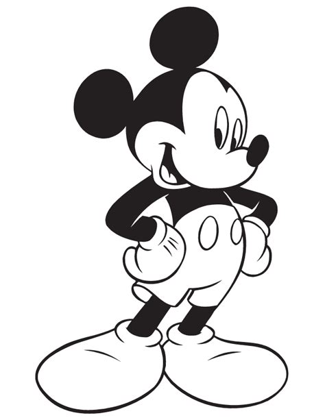 Gambar Mewarnai Mickey Mouse Untuk Anak Paud Dan Tk