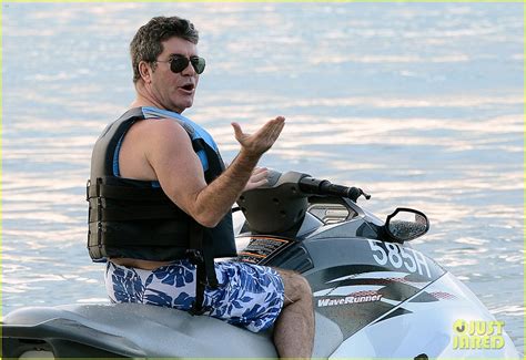 simon cowell goes shirtless while vacationing in barbados photo 3266844 lauren silverman