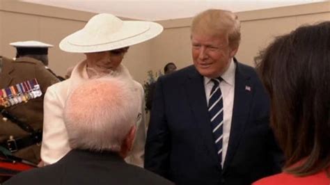 President Trump Jokes With D Day Veteran Who Flirted With Melania
