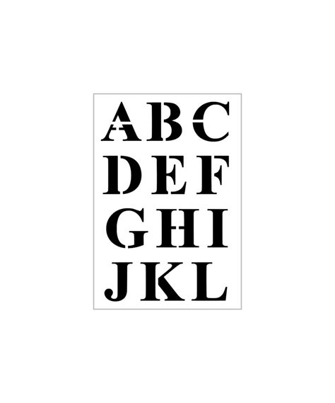 Times New Roman Alphabet Stencil 2 Inch Newspaper Font Letters Capital