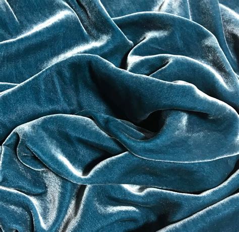 Teal Blue - Silk Velvet - Prism Silks