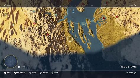Assassin S Creed Origins All Valley Of The Kings Map Locations