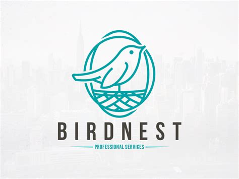 Bird Nest Logo Template By Alberto Bernabe On Dribbble