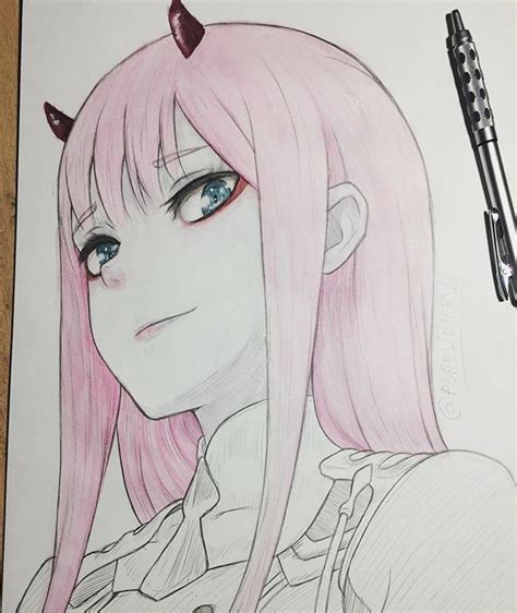 Zero Two Drawing Tutorial By Anime Ignite Zerotwo By