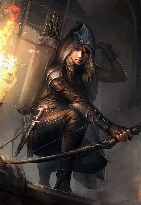 Female Archer Ranger Ranged Assasin Rpg Character Inspiration For Dnd Pathfinder Fantasy