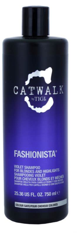 TIGI Catwalk Fashionista shampoing violet pour cheveux blonds et méchés