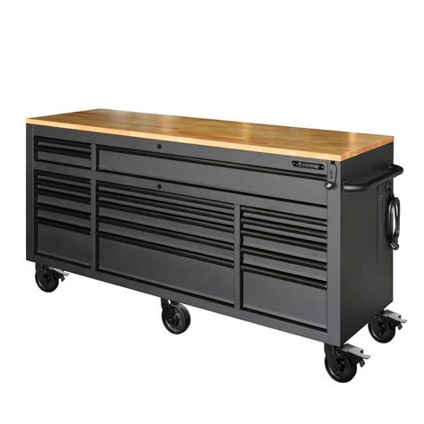 Reviews For Husky 72 In W X 24 In D Heavy Duty 18 Drawer Mobile