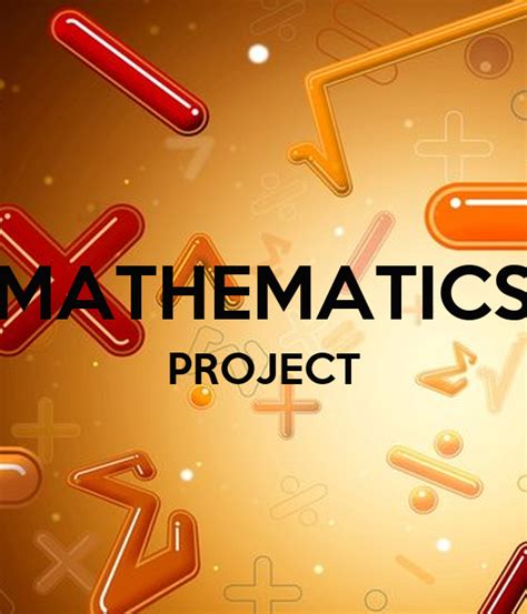 Mathematics Project Poster Aaaaa Keep Calm O Matic