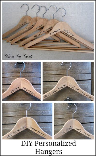 Diy Personalized Wood Hangers The Perfect T Driven By Decor
