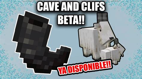 Como Activar Cave And Clifs Cabras Nuevo Bloque Cuerno Minecraft