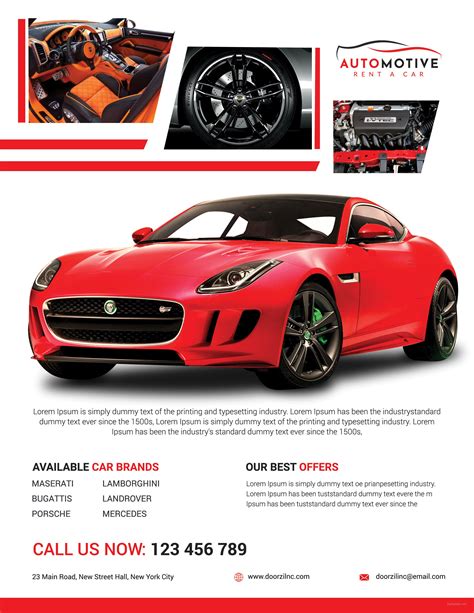 Car Sales Flyer Template In Adobe Photoshop Illustrator Microsoft
